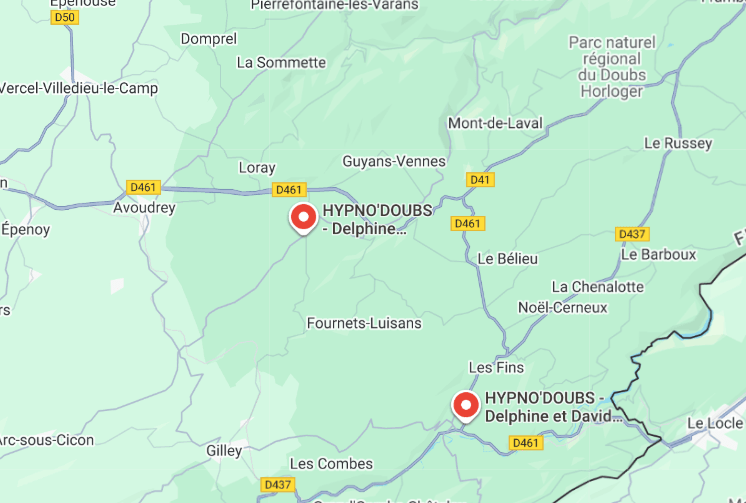 CARTE CABINETS HYPNO'DOUBS CARTE CABINETS HYPNOSE